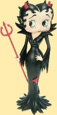 betty boop devil in black