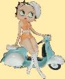 betty boop op scooter