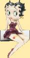 betty boop sitting on a shelf