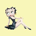 betty boop zittend