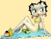 betty boop sunbathing