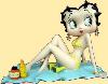 betty boop sunbathing