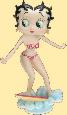 betty boop surfing