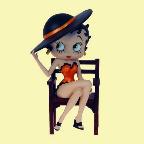 betty boop op stoel