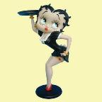 betty boop met dienblad