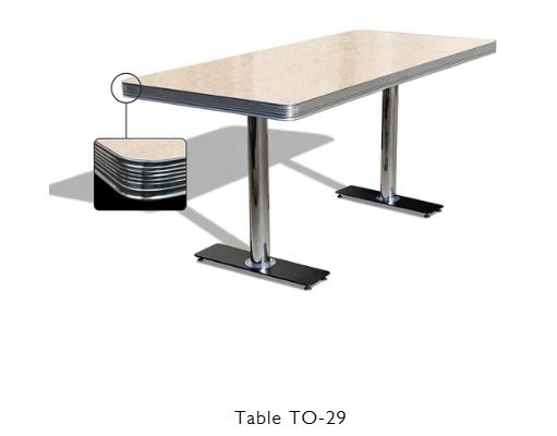 Bel Air retro tafel model to-29w