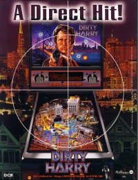 dirty harry williams pinball machine amerikana