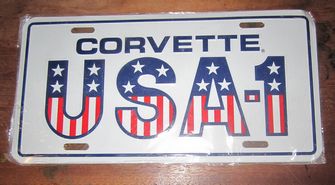 funny license plate chevrolet corvette usa -1