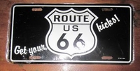   funny license plate get your kicks route 66