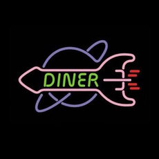 07 neon model diner rocket