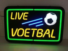 live voetbal neonlook led bord