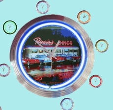 11 neonklok model rosies diner