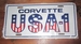 funny license plate chevrolet corvette usa -1 